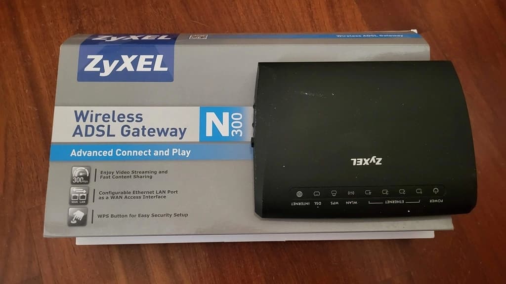 Router Wireless ZyXEL ADSL Gateway N300